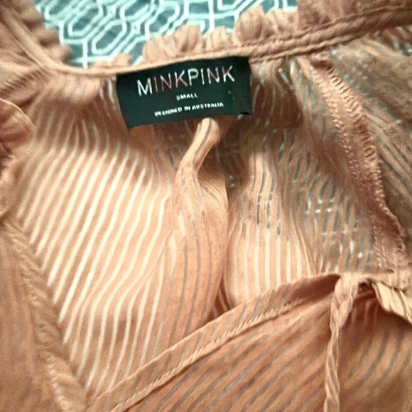 Minkpink,by UO, Women's Nerang Semi-Sheer Blouse - Gorgeous, EUC, Size Small - Picture 7 of 9